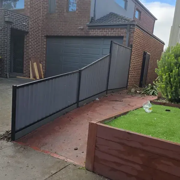 Colorbond steel fencing
